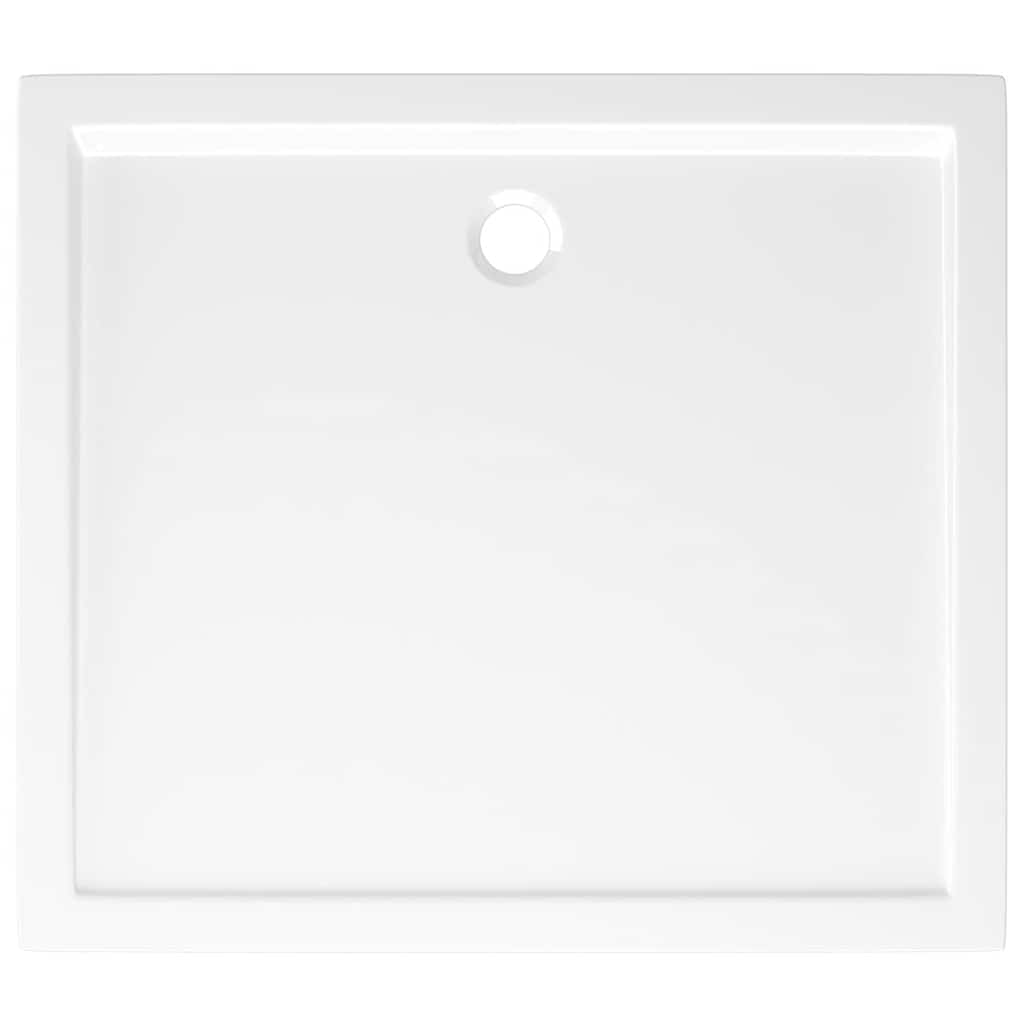 Piatto Doccia in ABS Rettangolare Bianco 80x90 cm - homemem39