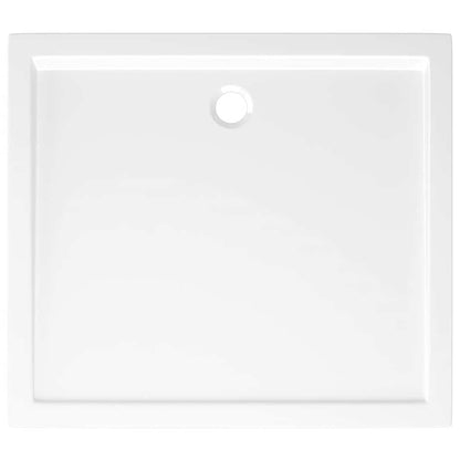 Piatto Doccia in ABS Rettangolare Bianco 80x90 cm - homemem39