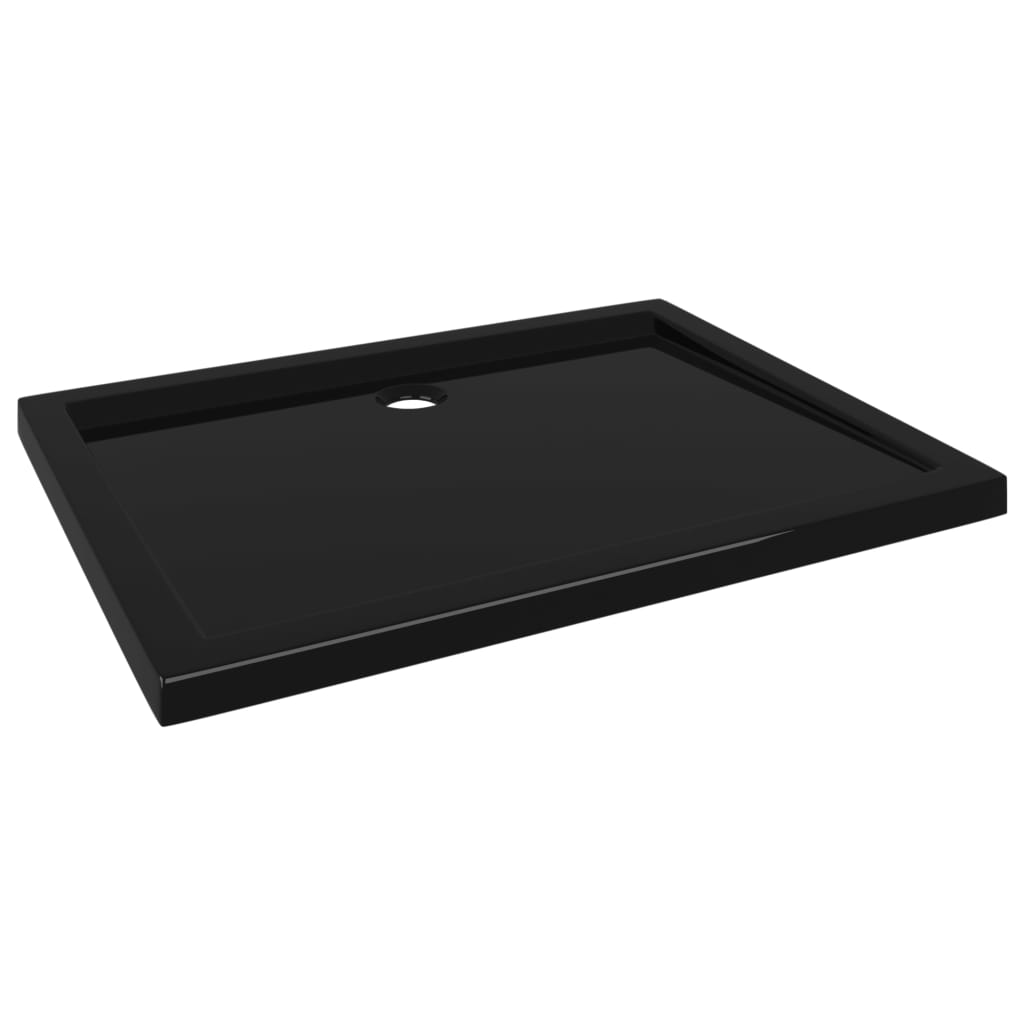 Piatto Doccia in ABS Rettangolare Nero 70x90 cm - homemem39