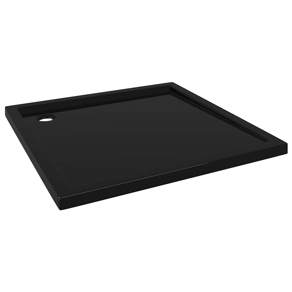 Piatto Doccia Quadrato in ABS Nero 80x80 cm - homemem39