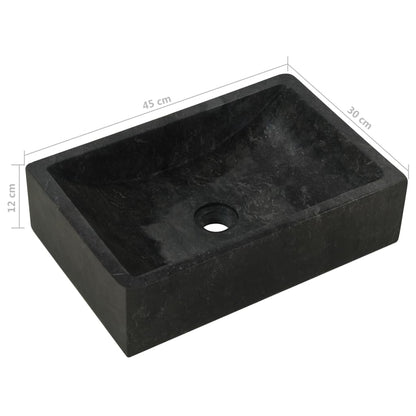 Armadietto da Bagno in Legno di Teak con Lavabi in Marmo Nero - homemem39