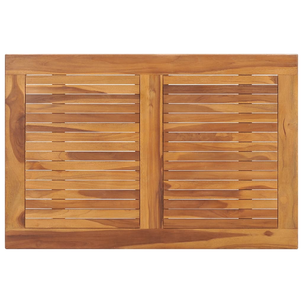 Tavolo da Giardino Pieghevole 90x60x75 cm in Massello di Teak - homemem39