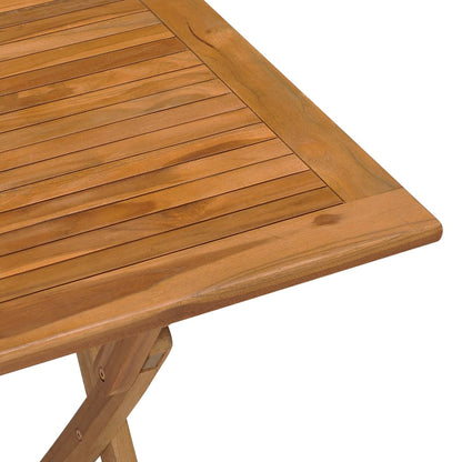 Tavolo da Giardino Pieghevole 90x60x75 cm in Massello di Teak - homemem39