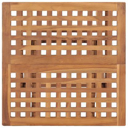 Tavolo da Giardino Pieghevole 50x50x50 cm in Massello di Teak - homemem39