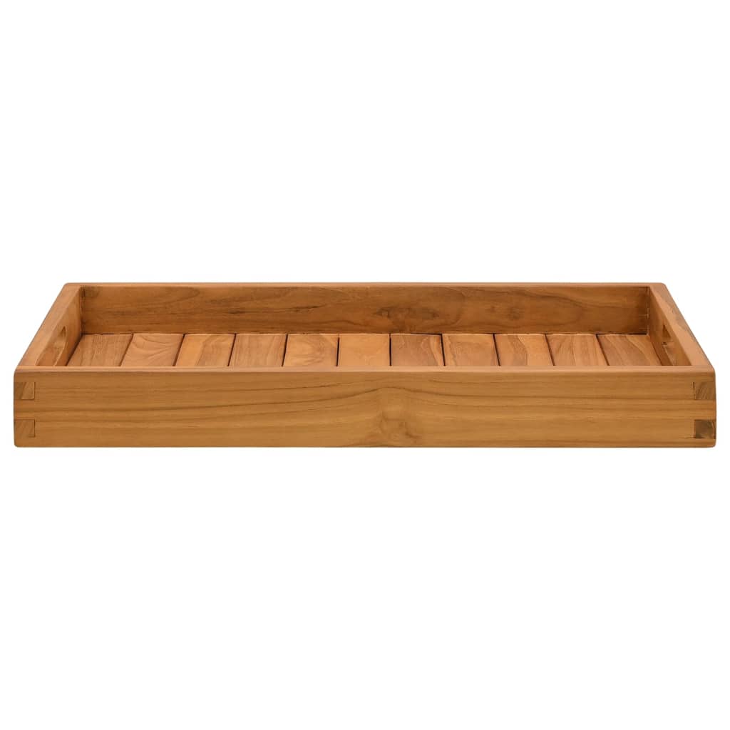 Vassoio da Portata 60x35 cm in Legno Massello di Teak - homemem39