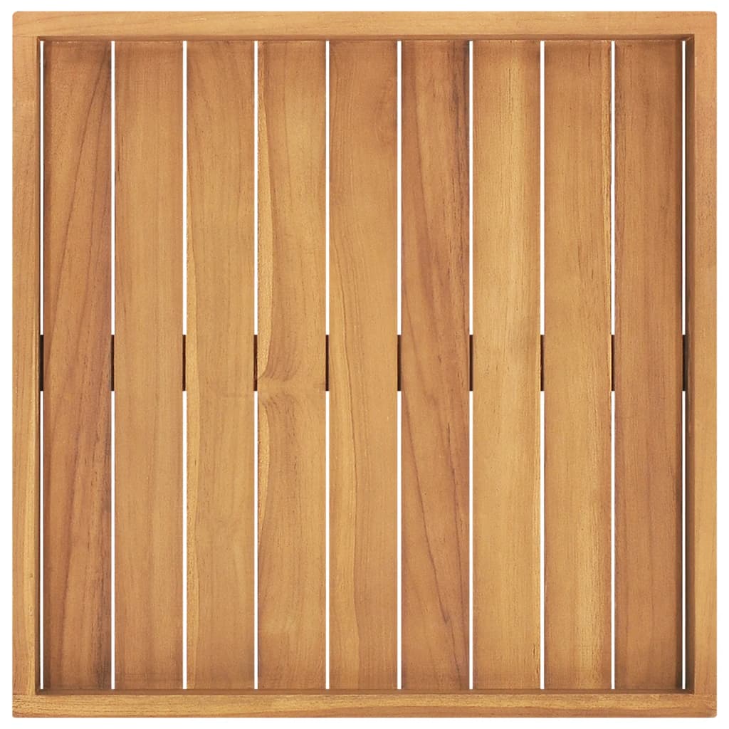 Vassoio da Portata 50x50 cm in Legno Massello di Teak - homemem39