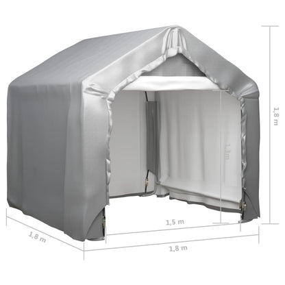 Tenda Grigia 180x180 cm in Acciaio Zincato - homemem39