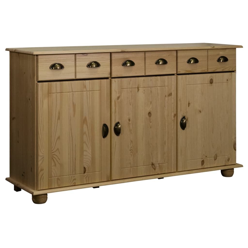 Credenza 134x39x79,5 cm in Legno Massello di Pino - homemem39