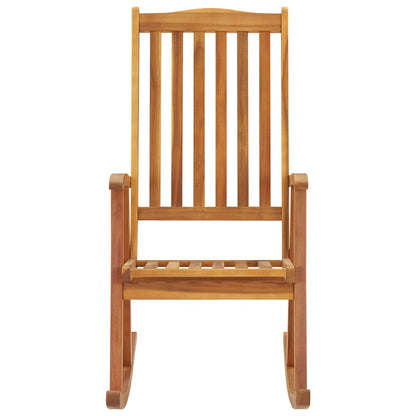 3064181 vidaXL Rocking Chair with Cushions Solid Acacia Wood (311844+43181) - homemem39