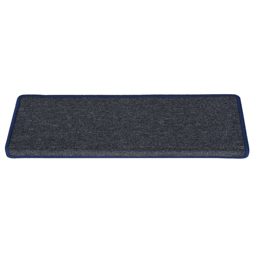 Tappetini per Scale 15 pz 65x21x4 cm Grigi e Blu - homemem39