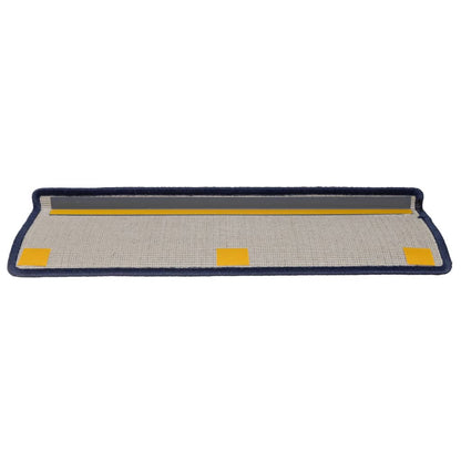 Tappetini per Scale 15 pz 65x21x4 cm Grigi e Blu - homemem39