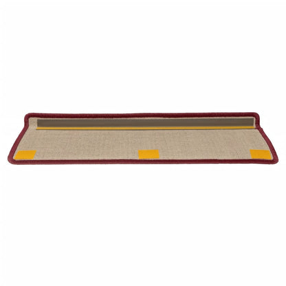 Tappetini per Scale 15 pz 65x21x4 cm Rosso Opaco - homemem39