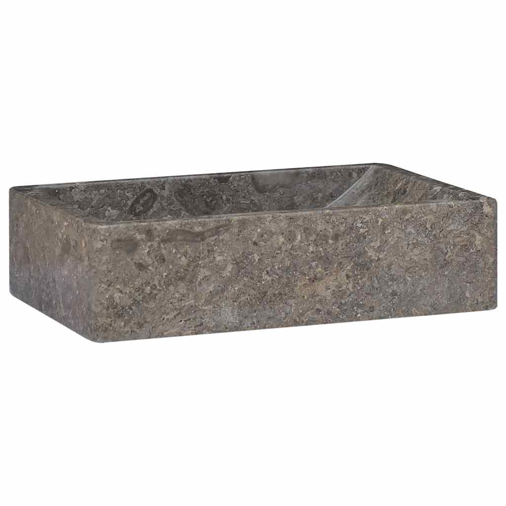 Lavello 45x30x12 cm Marmo Lucido Grigio - homemem39