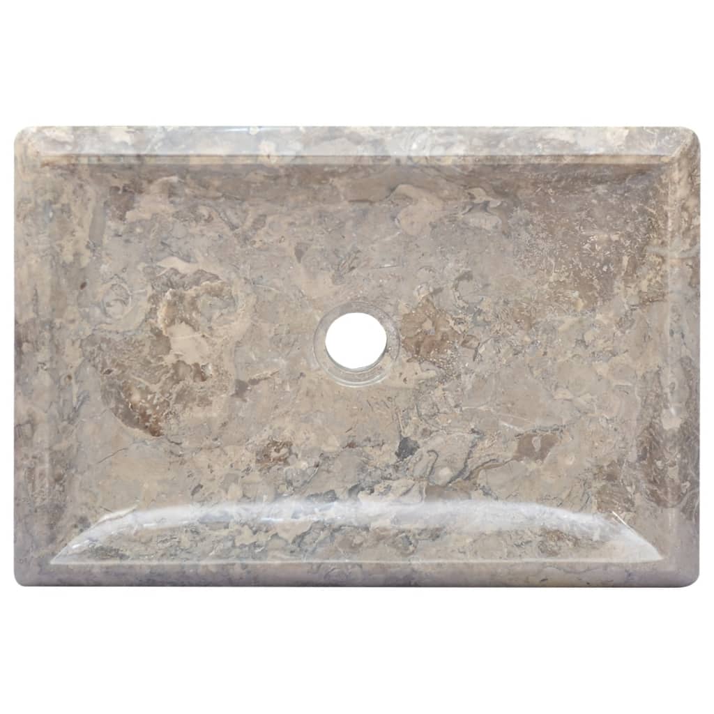 Lavandino Grigio 50x35x10 cm in Marmo - homemem39