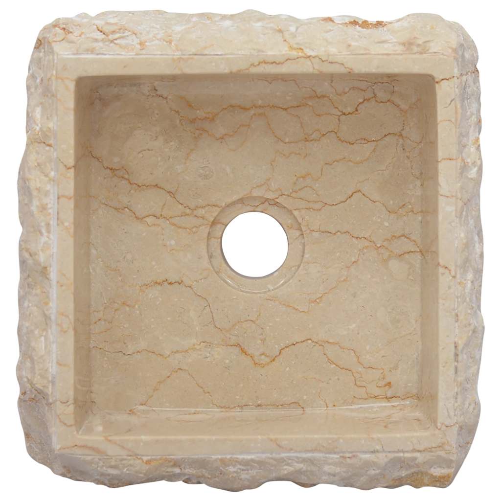 Lavandino Crema 30x30x13 cm in Marmo - homemem39