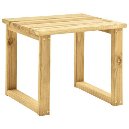 Lettino da Giardino con Tavolino Cuscino Legno Pino Impregnato - homemem39