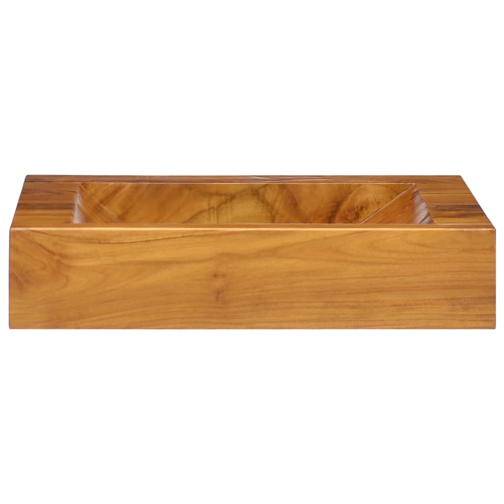 Lavabo in Legno Massello di Teak 50x35x10 cm - homemem39