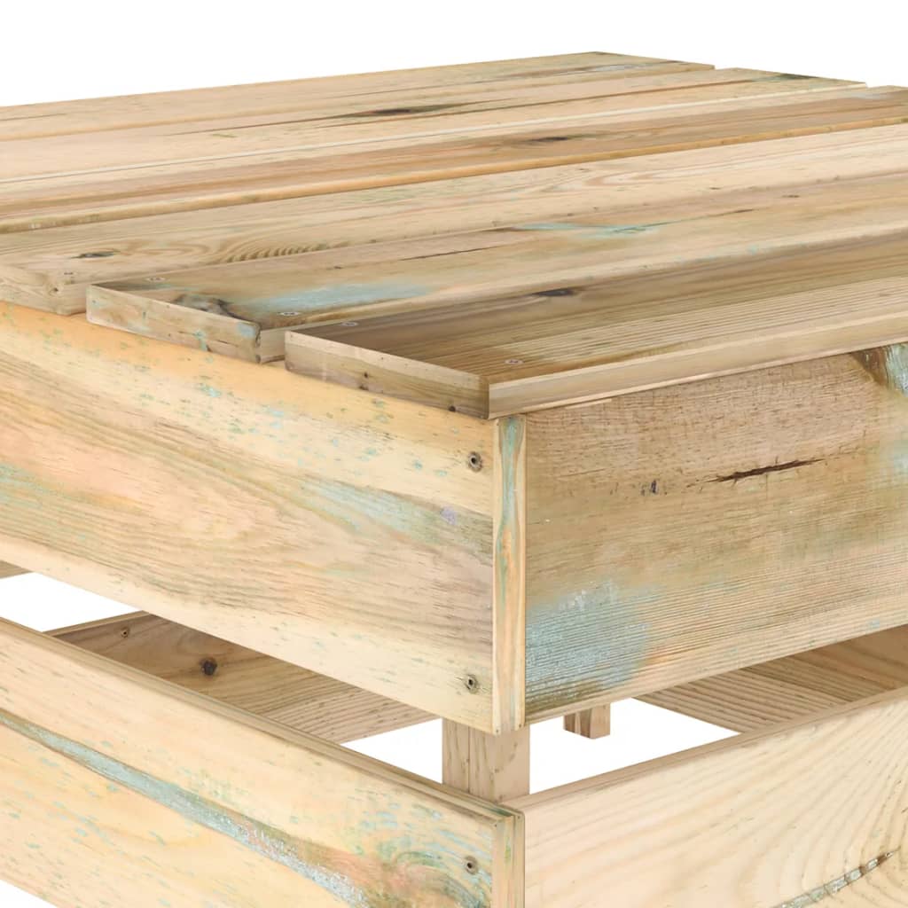 Tavoli da Giardino su Pallet 2 pz in Pino Impregnato - homemem39