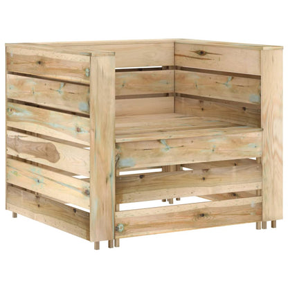 Set Divani da Giardino su Pallet 2 pz Legno di Pino Impregnato - homemem39