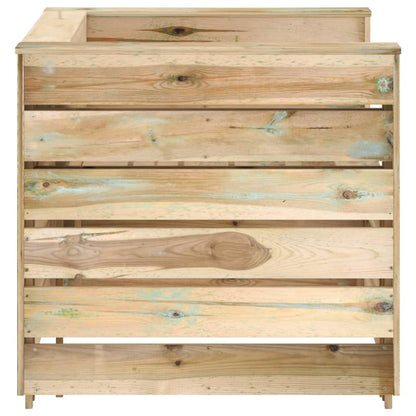 Set Divani da Giardino su Pallet 2 pz Legno di Pino Impregnato - homemem39