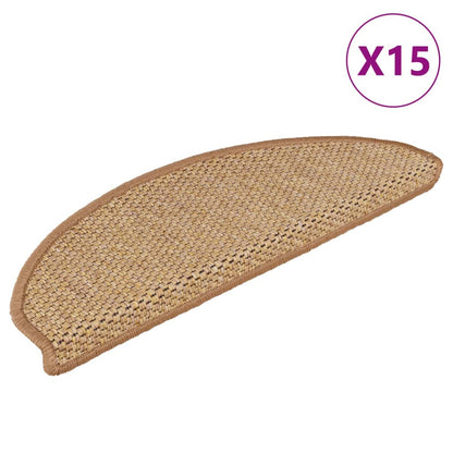 Tappeti Autoadesivi Scale Aspetto Sisal 15pz 65x21x4 Sisal