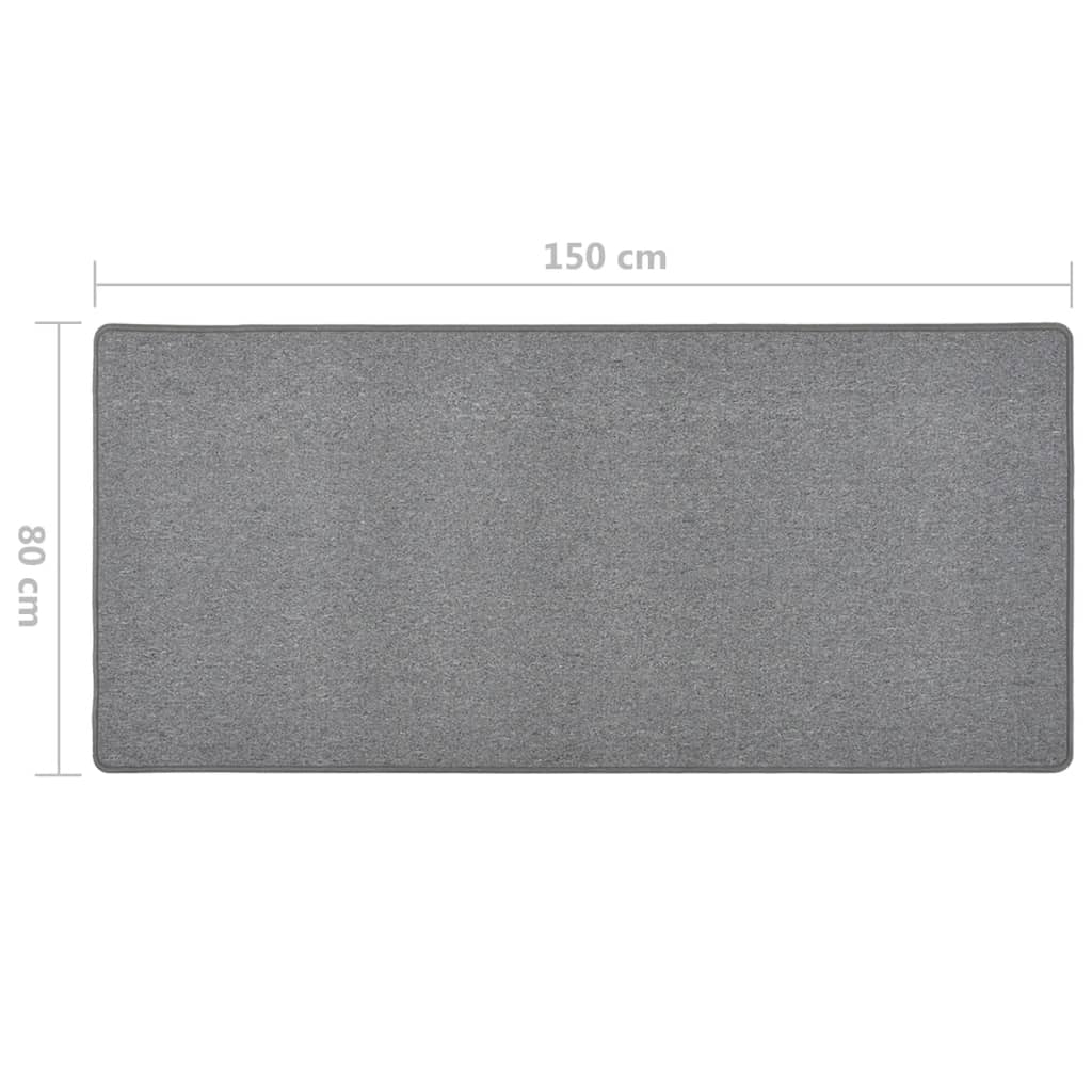 Tappeto Corsia Grigio Scuro 80x150 cm