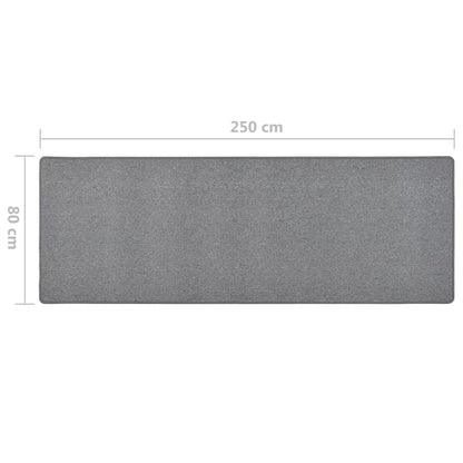 Tappeto Corsia Grigio Scuro 80x250 cm