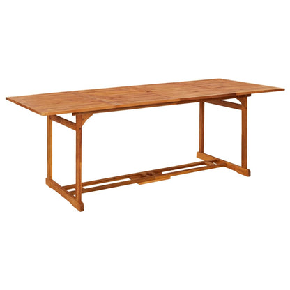 Tavolo da Pranzo per Esterni 220x90x75cm Legno Massello Acacia - homemem39