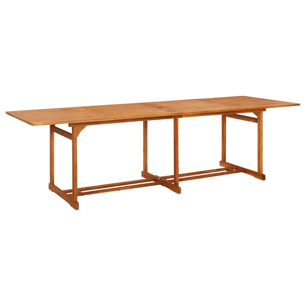 Tavolo da Pranzo per Esterni 280x90x75cm Legno Massello Acacia - homemem39