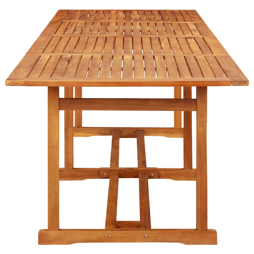 Tavolo da Pranzo per Esterni 280x90x75cm Legno Massello Acacia - homemem39