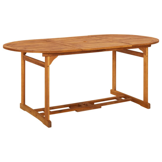 Tavolo da Pranzo per Esterni 180x90x75cm Legno Massello Acacia - homemem39