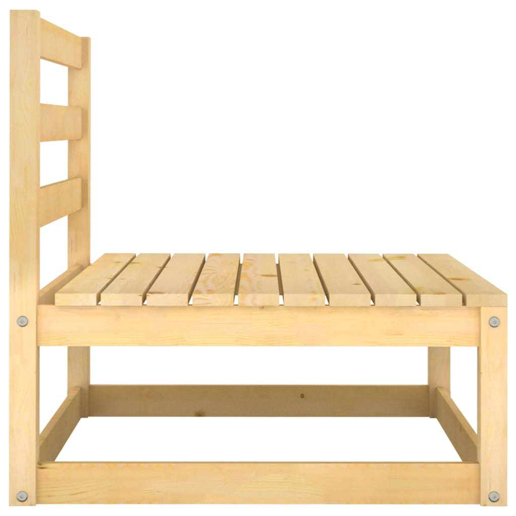 Set Salotto da Giardino 2 pz in Legno Massello di Pino - homemem39