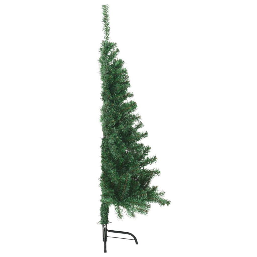 Albero di Natale Artificiale Metà con Supporto Verde 120 cm PVC - homemem39