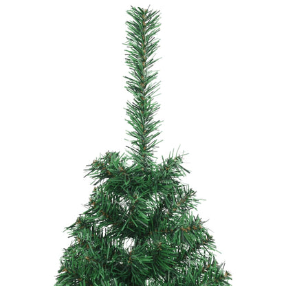 Albero di Natale Artificiale Metà con Supporto Verde 120 cm PVC - homemem39