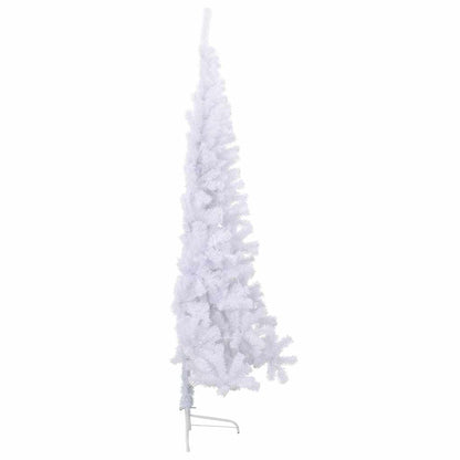 Albero di Natale Artificiale Metà con Supporto Bianco 180cm PVC - homemem39