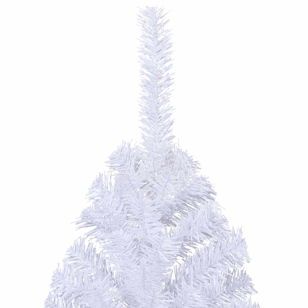 Albero di Natale Artificiale Metà con Supporto Bianco 180cm PVC - homemem39