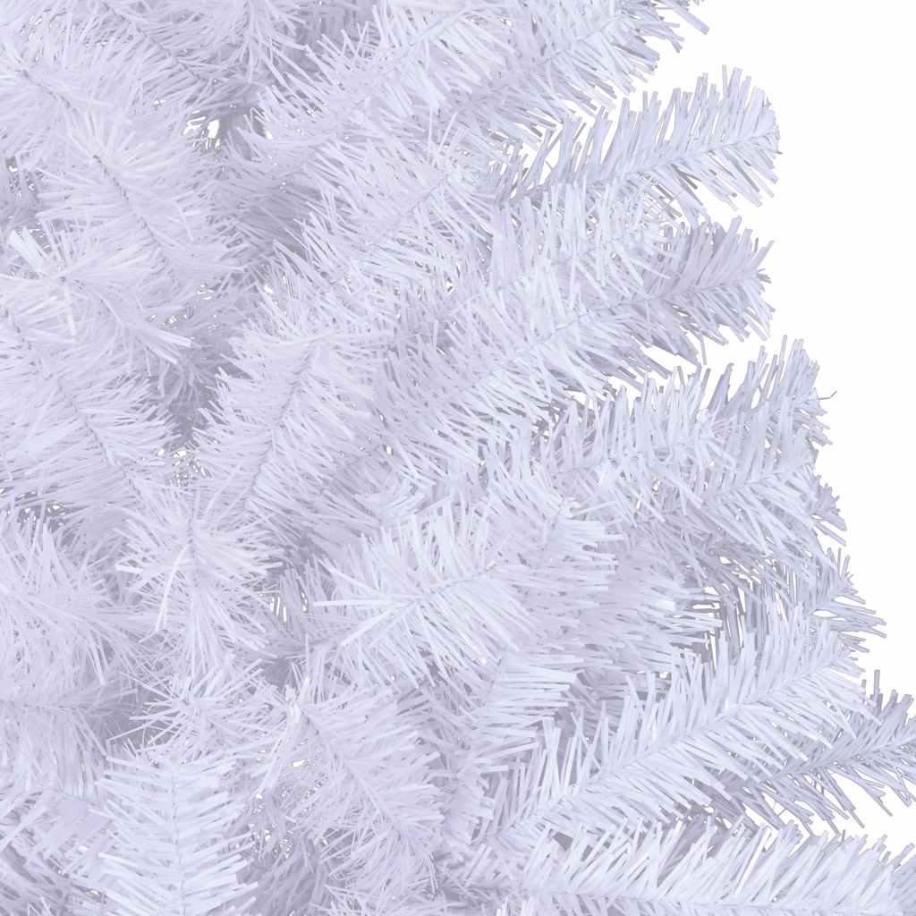 Albero di Natale Artificiale Metà con Supporto Bianco 180cm PVC