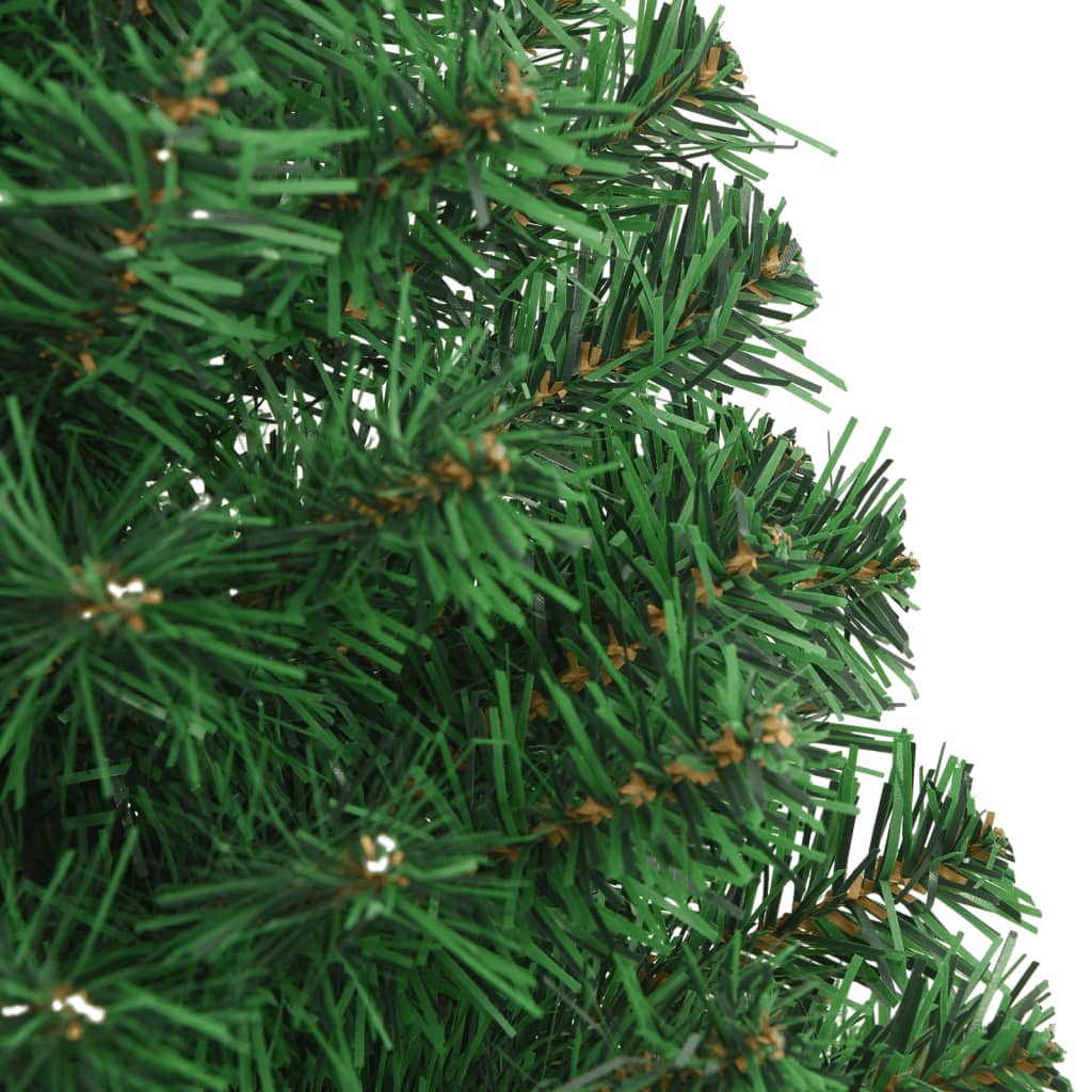 Albero di Natale Artificiale con Rami Spessi Verde 120 cm PVC