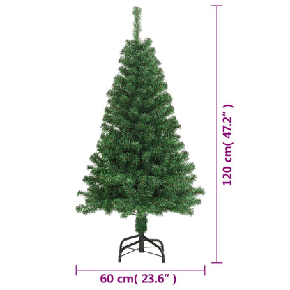 Albero di Natale Artificiale con Rami Spessi Verde 120 cm PVC - homemem39