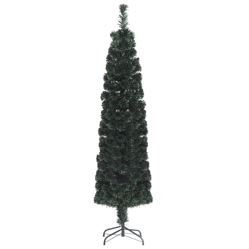 Albero Natale Artificiale Sottile Supporto 120 cm Fibra Ottica - homemem39