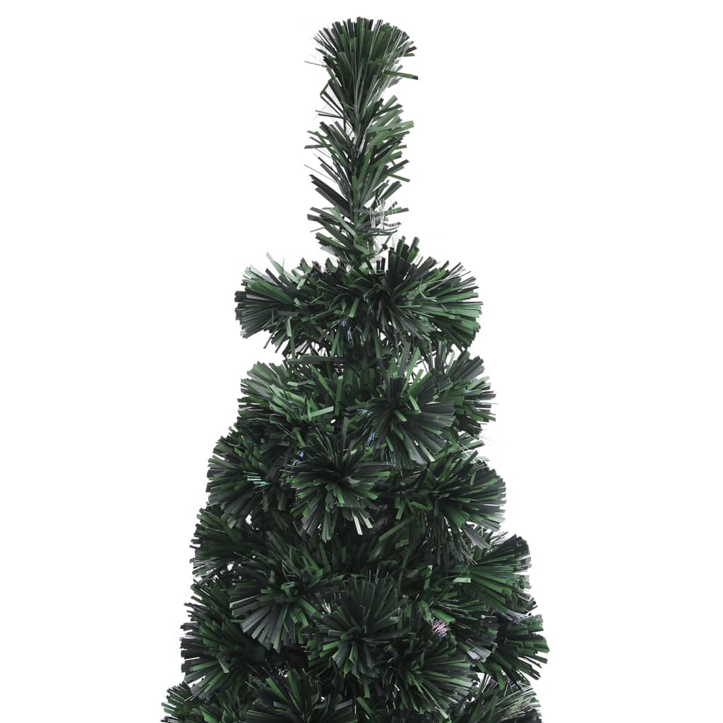 Albero Natale Artificiale Sottile Supporto 240 cm Fibra Ottica