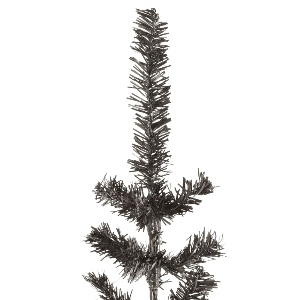 Albero di Natale Sottile Nero 210 cm