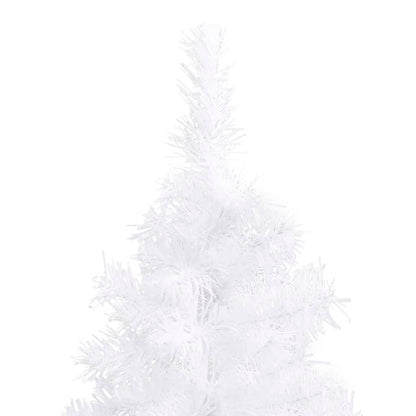 Albero di Natale Artificiale ad Angolo Bianco 210 cm PVC