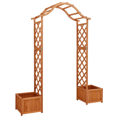 Pergola da Giardino con Fioriera in Legno Massello di Abete - homemem39