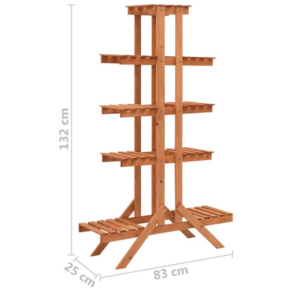 Supporto per Piante 83x25x132 cm in Legno Massello di Abete - homemem39