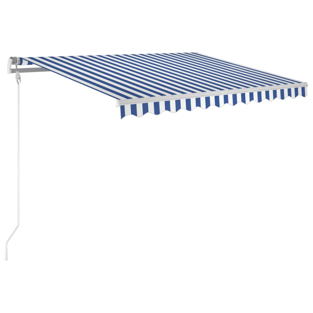 Tenda da Sole Retrattile Automatica 300x250 cm Blu e Bianca