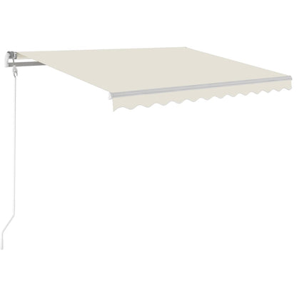 Tenda da Sole Retrattile Automatica 300x250 cm Crema - homemem39