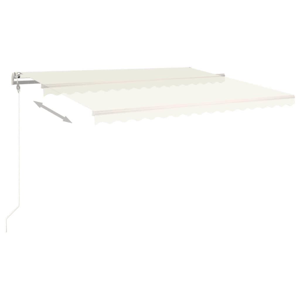 Tenda da Sole Retrattile Automatica 450x300 cm Crema - homemem39