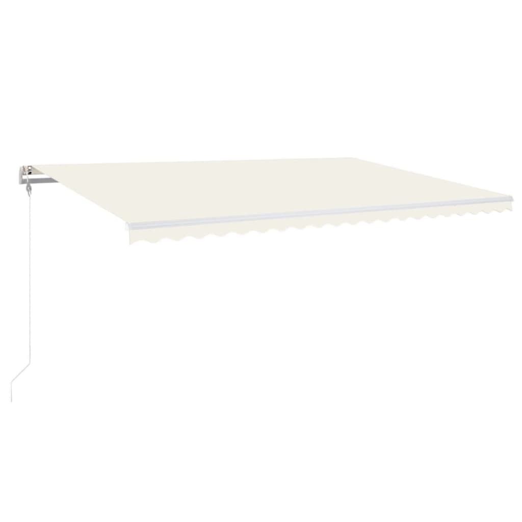 Tenda da Sole Retrattile Automatica 500x300 cm Crema - homemem39