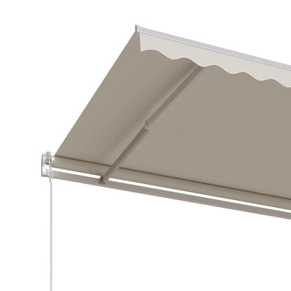 Tenda da Sole Retrattile Automatica 400x350 cm Crema - homemem39